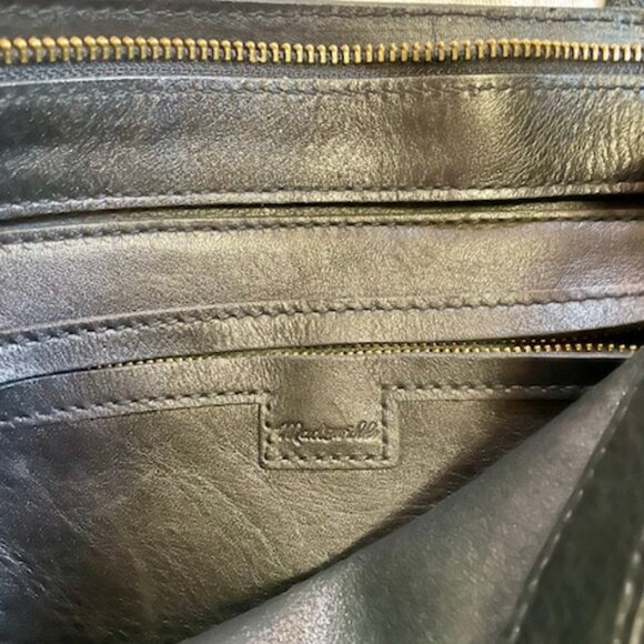 Madewell Zip-Top Medium Transport Tote in Black - Picture 4 of 5